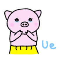 Hula oink Girl vol.5 Yellow skirt ver. sticker #13498543