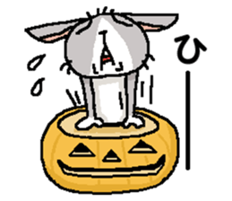 I'm gray rabbit ! 2 (Only on Halloween) sticker #13498772