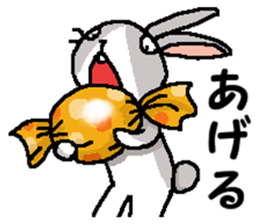 I'm gray rabbit ! 2 (Only on Halloween) sticker #13498773