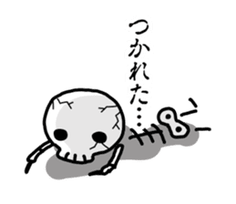 Cute skeleton sticker #13501019