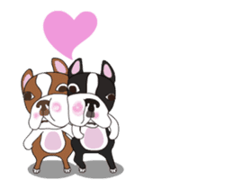 Animated Boston Terrier sticker #13501344
