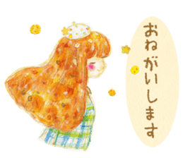 Autumn cute girl sticker #13501397