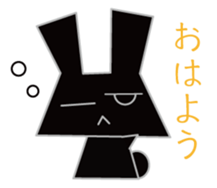 Monochrome rabbits sticker #13502046