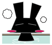 Monochrome rabbits sticker #13502068