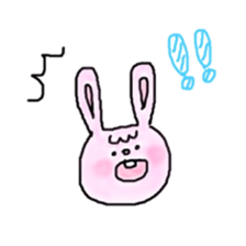 bangs and rabbit sticker #13502095