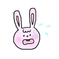 bangs and rabbit sticker #13502096