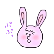 bangs and rabbit sticker #13502101