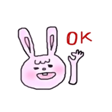 bangs and rabbit sticker #13502104