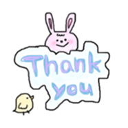 bangs and rabbit sticker #13502130