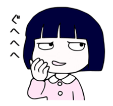 Japanese "BUSA-KAWA" littlegirl sticker #13502304