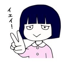 Japanese "BUSA-KAWA" littlegirl sticker #13502307
