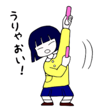 Japanese "BUSA-KAWA" littlegirl sticker #13502311