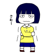 Japanese "BUSA-KAWA" littlegirl sticker #13502315
