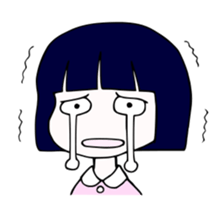 Japanese "BUSA-KAWA" littlegirl sticker #13502321