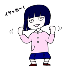 Japanese "BUSA-KAWA" littlegirl sticker #13502326