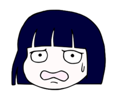 Japanese "BUSA-KAWA" littlegirl sticker #13502332