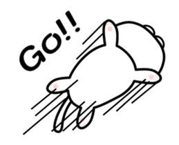 A cartoon film is my white cat. sticker #13502341