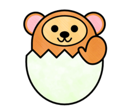 Animals which are an egg sticker #13503631