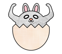 Animals which are an egg sticker #13503653