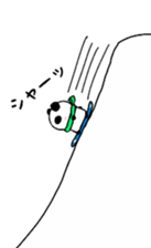 Snowboarding Panda! sticker #13504108