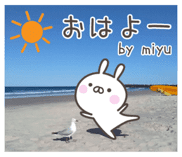 MIYU's basic pack,cute rabbit sticker #13504844