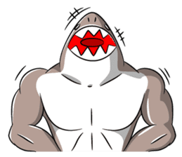 sexy shark boy sticker #13507013