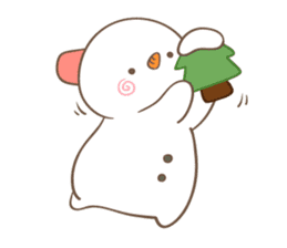 Snowman's winter & christmas sticker #13507867