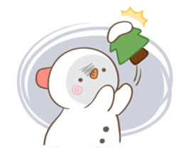 Snowman's winter & christmas sticker #13507868