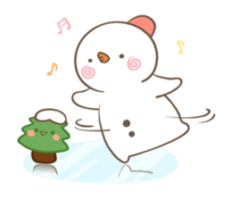Snowman's winter & christmas sticker #13507873
