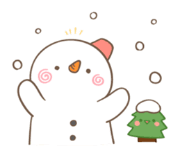 Snowman's winter & christmas sticker #13507874