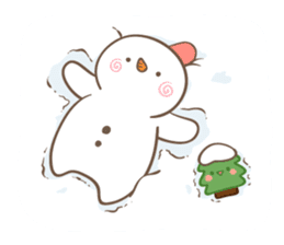 Snowman's winter & christmas sticker #13507877