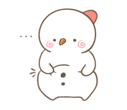 Snowman's winter & christmas sticker #13507880
