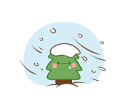 Snowman's winter & christmas sticker #13507882