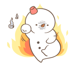 Snowman's winter & christmas sticker #13507886