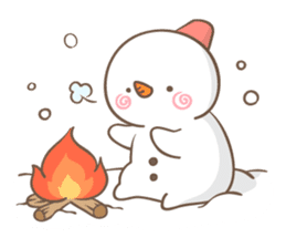 Snowman's winter & christmas sticker #13507889