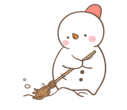 Snowman's winter & christmas sticker #13507890