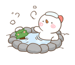 Snowman's winter & christmas sticker #13507891