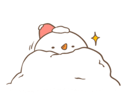 Snowman's winter & christmas sticker #13507893
