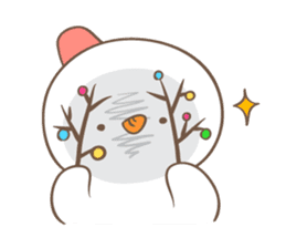 Snowman's winter & christmas sticker #13507895