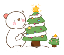 Snowman's winter & christmas sticker #13507899