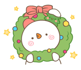 Snowman's winter & christmas sticker #13507901