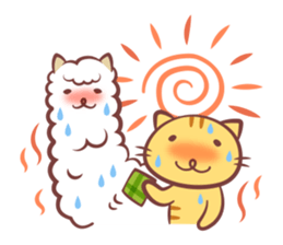 Cat and Alpaca Kawaii sticker Part 2 sticker #13508029
