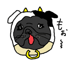 cute dog...fukutaro sticker #13508366