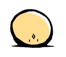 A chick goes. sticker #13509152