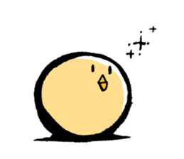 A chick goes. sticker #13509155