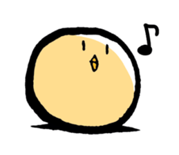 A chick goes. sticker #13509156