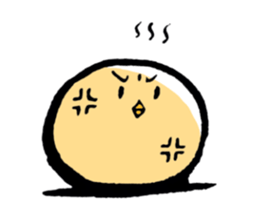 A chick goes. sticker #13509159