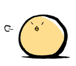 A chick goes. sticker #13509161