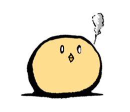 A chick goes. sticker #13509165