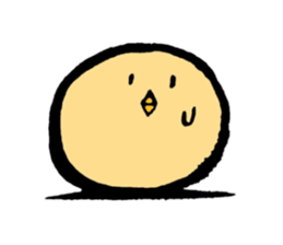 A chick goes. sticker #13509171